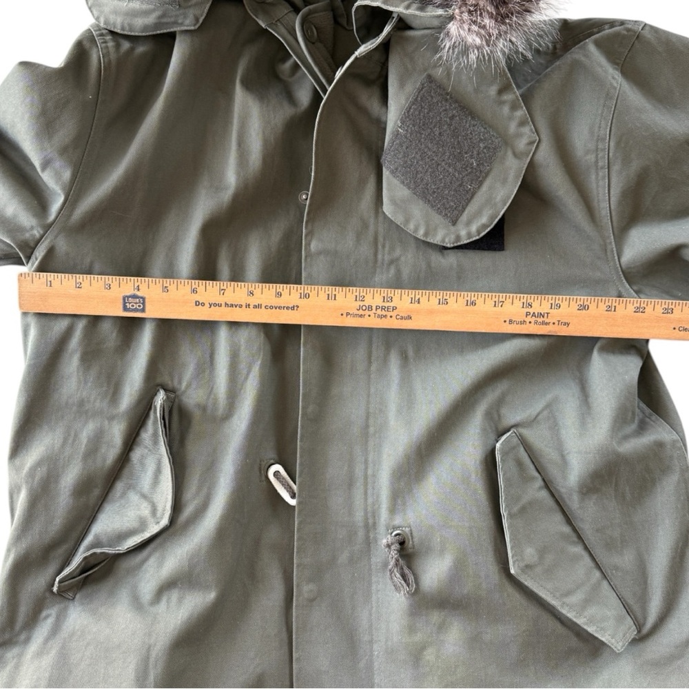 Rare Adidas Originals Fishtail 2 in 1 Fur Trimmed Hood Parka size Medium - Picture 5 of 9
